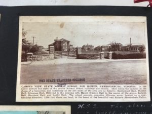 postcard from scrapbook titled Campus View, State Normal School 
